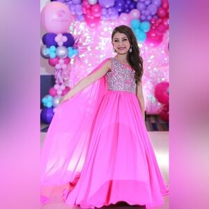 Elegant Pink Kids Dress Size 6